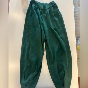 Green lounge pants